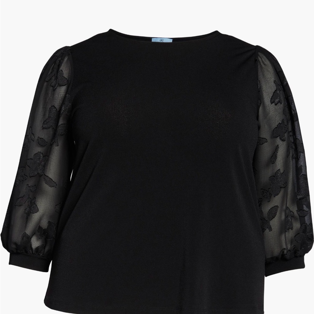 EUC CeCe Lace Sleeve Blouse - Size 1X
